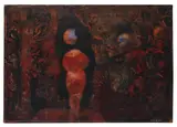 Max Ernst, Susanna und die Alten (Suzanne et les vieillards), 1953, Oil on canvas