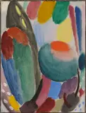 Variation: Duft und Frische (Holland) by Alexej von Jawlensky, 1918, Oil on structured paper, firmly laid on board, sold Jun 2019