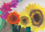 Sonnenblumen by Emil Nolde, 1930, Watercolor, sold Jun 2019