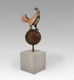 Ewald Mataré, Hahn, 1948/49, Bronze with mosaic imlay