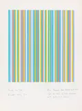Bridget Riley, Study for Fête, 1982, Gouache over pencil drawing