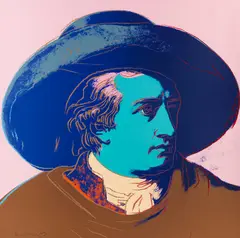 Andy Warhol, Goethe, 1982, Silkscreen in colors