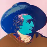 Goethe by Andy Warhol, 1982, Silkscreen in colors, sold Jun 2019