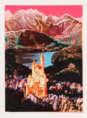 Neuschwanstein by Andy Warhol, 1987, Silkscreen in colors, sold Jun 2019