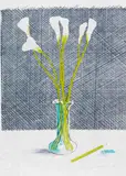 David Hockney, Lillies, 1971, Lithograph in colors