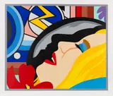 Tom Wesselmann, Bedroom Face with Lichtenstein, 1994, Silkscreen in colors