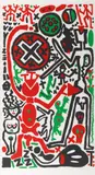 Ohne Titel by A. R. Penck, 1989, Silkscreen in colors, sold Jun 2019