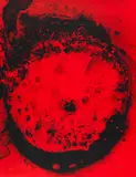 Otto Piene, Feuerflora, 1971, Farbserigrafie auf Karton