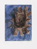 Georg Baselitz, Adlerkopf, 1986, Drypoint