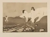 Edvard Munch, Badende Kvinner (Badende Frauen), 1895, Drypoint and aquatint