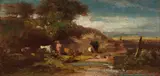Carl Spitzweg, Landschaft mit Kühen