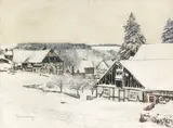 Wintertag in Altastenberg by Max Clarenbach, Wohl um 1930, Oil on canvas, sold May 2019