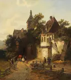 Christian Mali, Taufgang (Schwäbisch Hall), 1868, Oil on canvas
