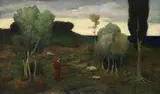 Ludwig von Zumbusch, Einsames Land, 1896, Oil on canvas