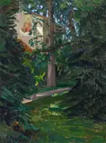 Wilhelm Trübner, Haus mit Madonna