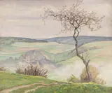 Rudolf Sieck, Kirschblüte, 1927, Oil on fibreboard