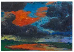 Emil Nolde, Herbstwolken, Friesland, 1929, Oil on canvas