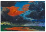 Emil Nolde, Herbstwolken, Friesland, 1929, Oil on canvas