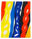 Streifen by Ernst Wilhelm Nay, 1967, Oil on canvas, sold Dec 2018