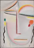 Abstrakter Kopf: Erleuchtung II by Alexej von Jawlensky, 1919, Oil on paper, with barely legible embossing "Vi..., sold Dec 2018