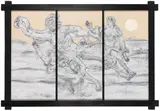 Richard Artschwager, Laocoon (Snakefite), 1995, Mixed media. Acrylic and Celotex on panel