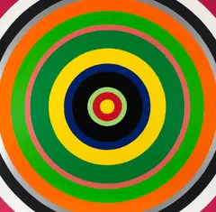 Ohne Titel (Target) by Poul Gernes, 1966, Oil on fibreboard, sold Dec 2018