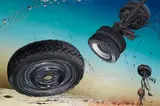 Dirk Skreber, Killer Wheels 5.0, 2008, Oil on vinyl foil