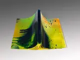 Ohne Titel (bemalte Parkett-Ausgabe) by Katharina Grosse, 2017, . Magazine, acrylic paint, sold Dec 2018