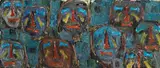 Markus Lüpertz, Männer ohne Frauen - Parsifal, 1993, Oil on panel