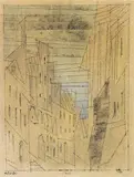 Lyonel Feininger, Lübeck, 1954, Pen and India ink