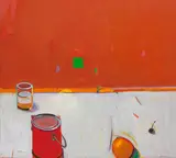 Raimonds Staprans, The Red Paint Can, 1996, Oil on canvas