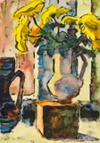 Karl Schmidt-Rottluff, Gelber Klang, 1964, Watercolor