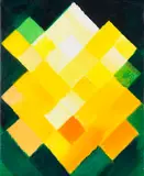 Heinz Mack, Schach dem König, 1994, Acrylic on canvas