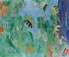 Oskar Moll, Symphonie in Grün, 1940, Oil on canvas