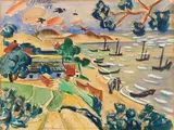 Max Pechstein, Kurische Nehrung, 1919, Watercolor