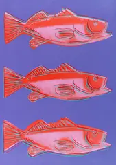 Fish by Andy Warhol, 1983, Silkscreen in colors, sold Dec 2018