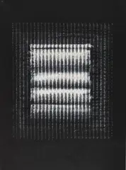Weiße Struktur by Heinz Mack, 1963, Gouache, sold Dec 2018