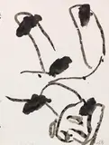 Georg Baselitz, Ohne Titel (Schultafel), 1993, Brush and India ink