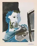 Le Peintre by Pablo Picasso, 1957, Collotype print, sold Dec 2018