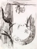 Georg Baselitz, Blick aus dem Fenster, 1981, Gouache