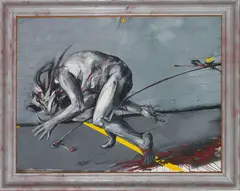 Vladimir Veličković, Trétuchement (Fig. 1), 1979, Oil on canvas