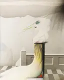 Paul Wunderlich, Terrassenbild, 1975, Acrylic on canvas