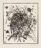 Kleine Welten VIII by Wassily Kandinsky, 1922, Woodcut, sold Dec 2018