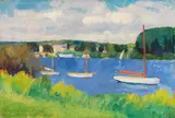 Friedrich Ahlers-Hestermann, Segelboote auf der Seine