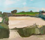 Klaus Fußmann, Landschaft Dänemark, 1986, Oil on canvas
