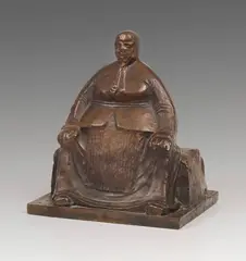 Sitzendes Weib by Ernst Barlach, 1907/ 1947, Bronze, sold Dec 2018