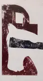 Felix Droese, te koop, 1987, Woodcut in colors