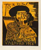 Toros Vallauris 1958 by Pablo Picasso, 1958, Linocut in colors, sold Dec 2018