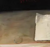 Klaus Fußmann, Stillleben mit Papier, 1985/1988, Oil on canvas