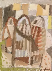 Komposition by Eduard Bargheer, 1960, Gouache, sold Dec 2018